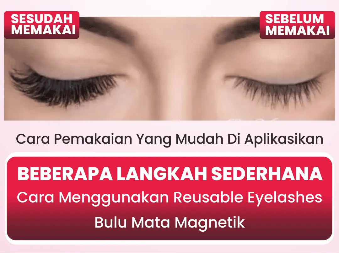 Cara pemakaian reusable eyelashes be beauty