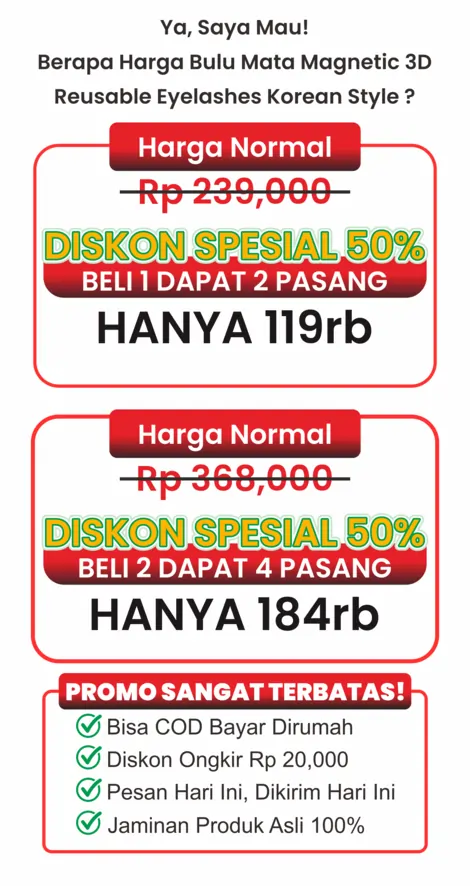 Promo Reusable Eyelashes Be Beauty